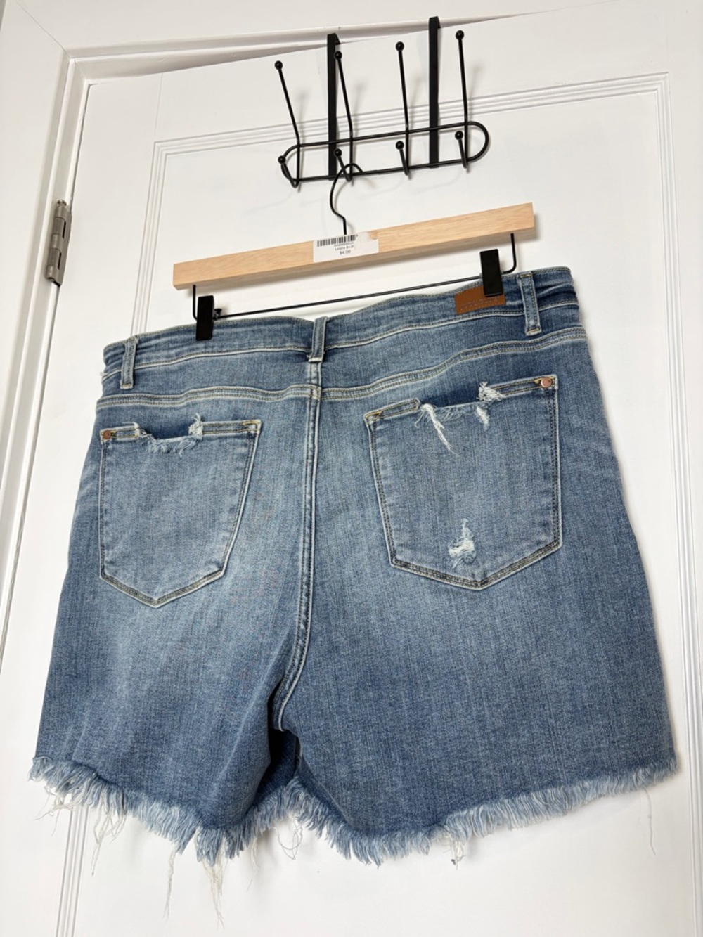 Judy Blue distressed denim shorts - Picture 6 of 16